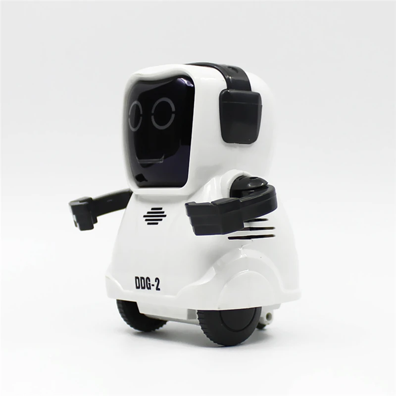 Domibot Карманный умный радиоуправляемый робот функция записи свободно вращающаяся на 360 ° рука Робот Детская игрушка подарок - Цвет: Белый