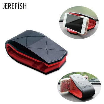 

JEREFISH Car Phone Holder Stand Adjustable Alligator Clip Vehicle-mounted Mobile Scaffold Holder Cradle