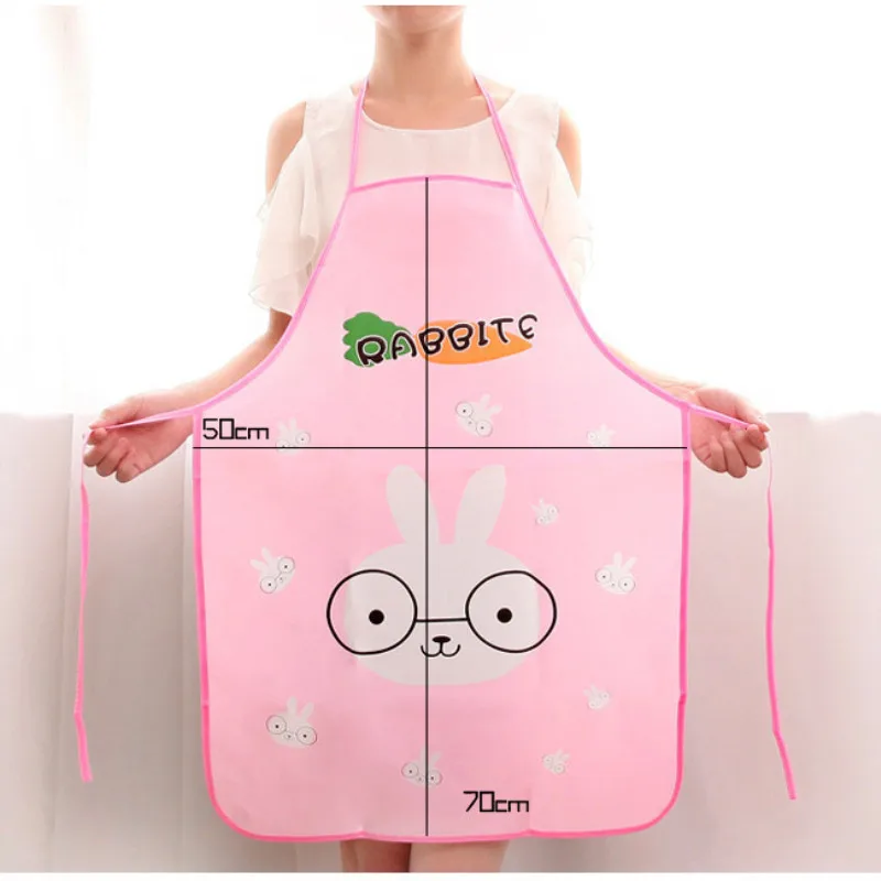 1pcs Cute Cartoon Animal Women Waterproof Apron Kitchen Restaurant Cooking Aprons Anti-oil Bib cocina BBQ Baking tablier