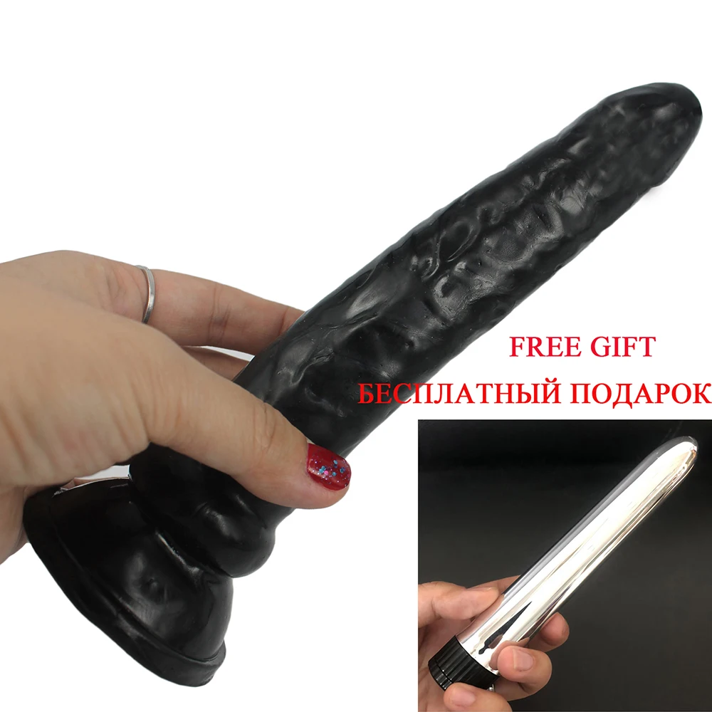 black brown Realistic font b Dildo b font with Strong Suction Cup Dick Penis multi Speed