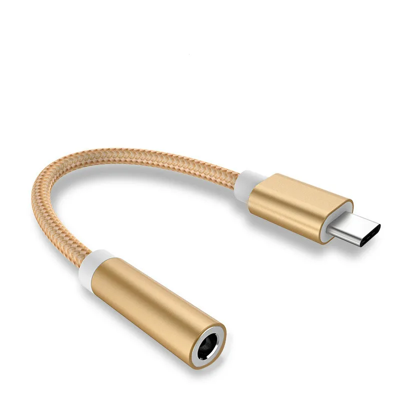 ZUCZUG USB 3.1 Type C to 3.5 Earphone Adapter usb 3.1 Type-C USB-C male to 3.5mm AUX audio female AUX Cable