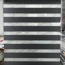 Горизонтальное окно тенты жалюзи Зебра двойной ролик жалюзи и лечение окно на заказ разрезать до размера затемненные черные шторы