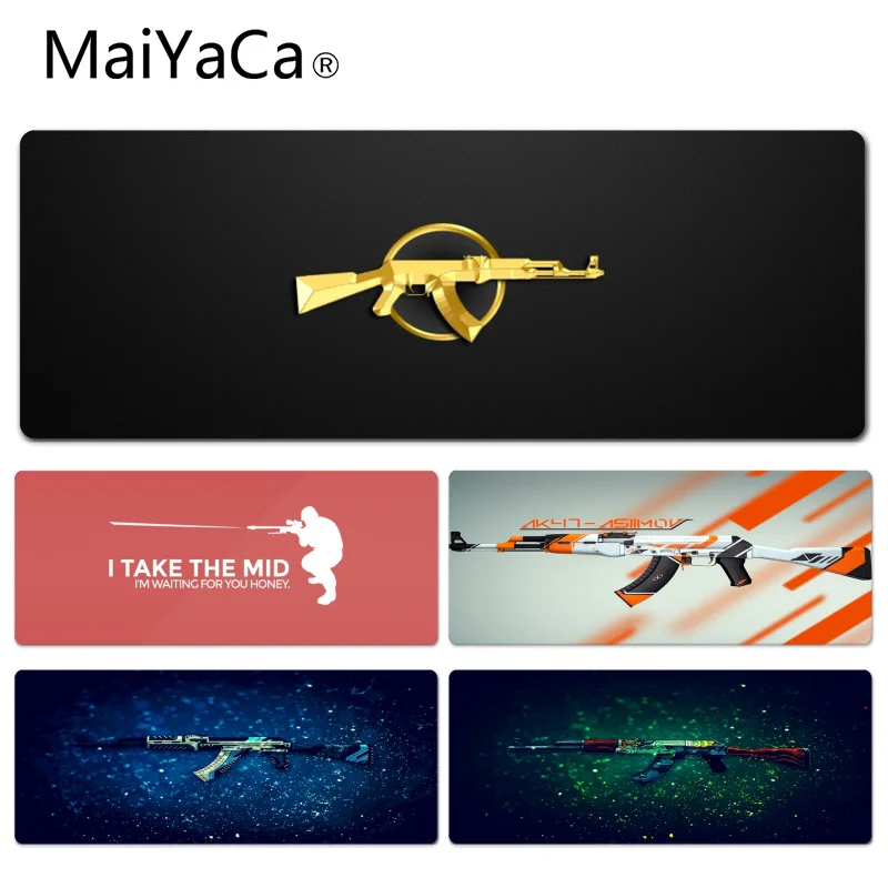 

MaiYaCa Custom Skin CS GO AK 47 Durable Rubber Mouse Mat Pad Size for 30x60cm 30x90cm Rubber Mouse Pad