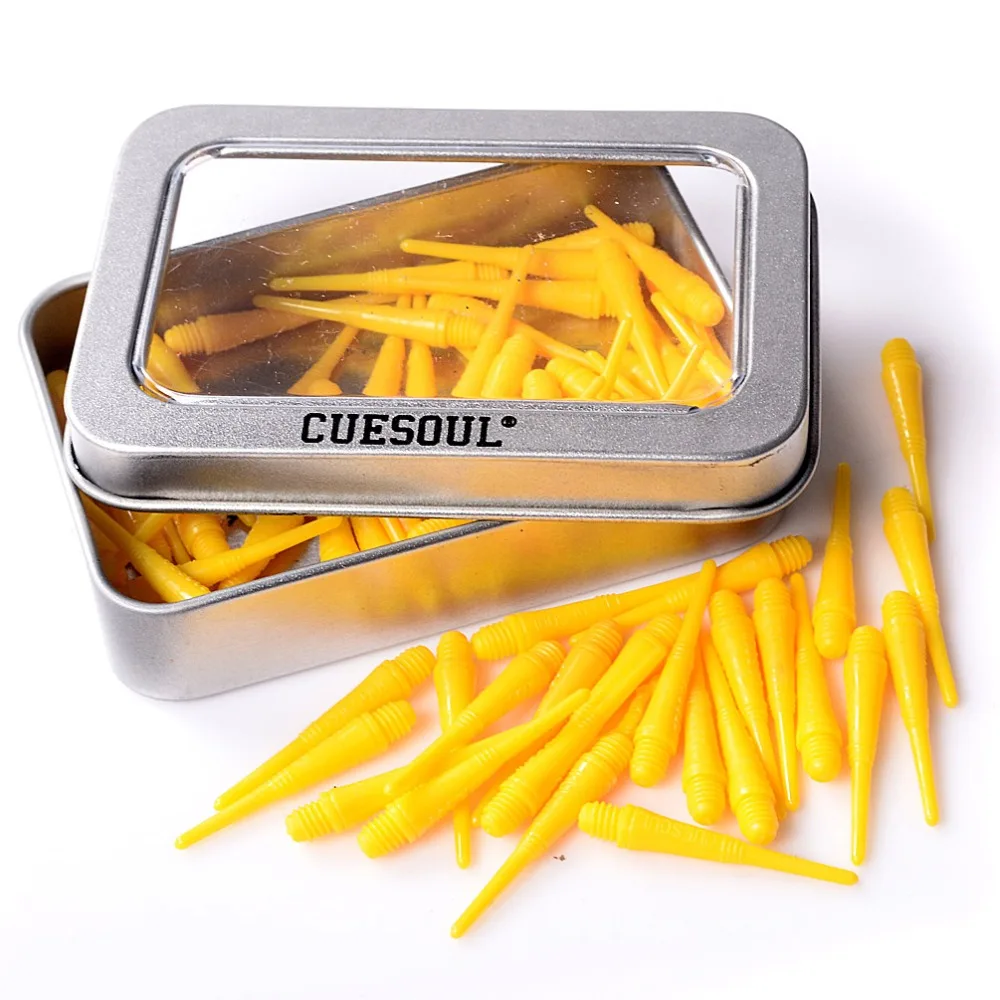 CUESOUL CSSTP006 100 шт. желтые мягкие наконечники для мягких наконечников|soft tip|dart pointscuesoul