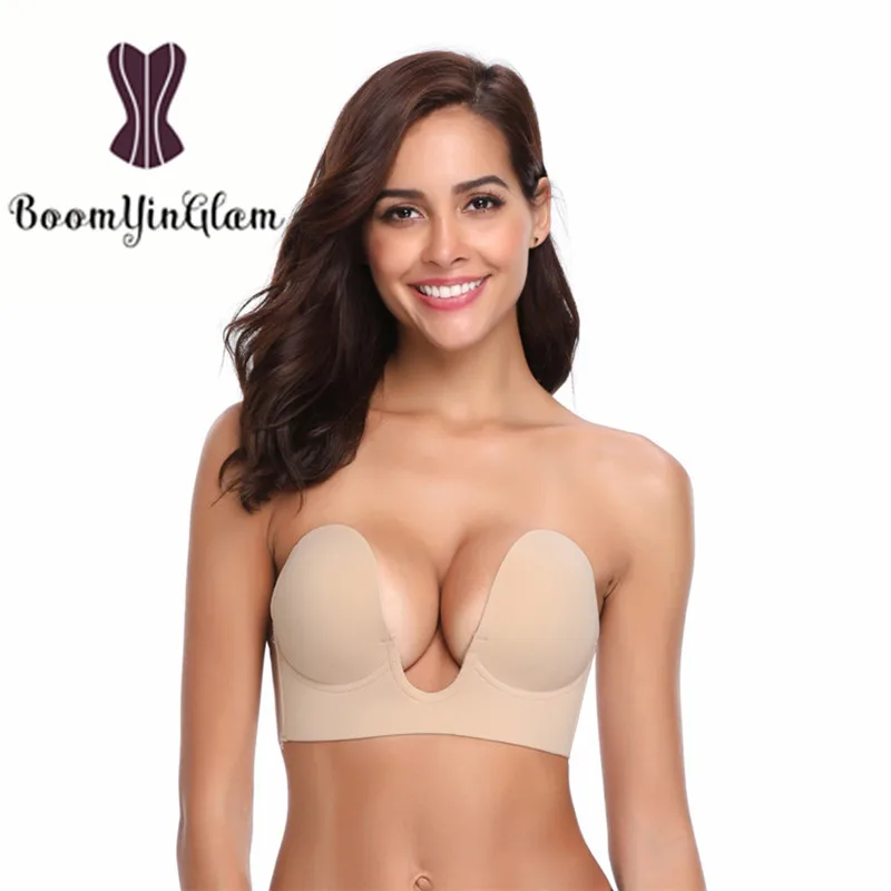 Strapless Bra Push Up Gather Bralette Sexy Bras For Bikini Wedding