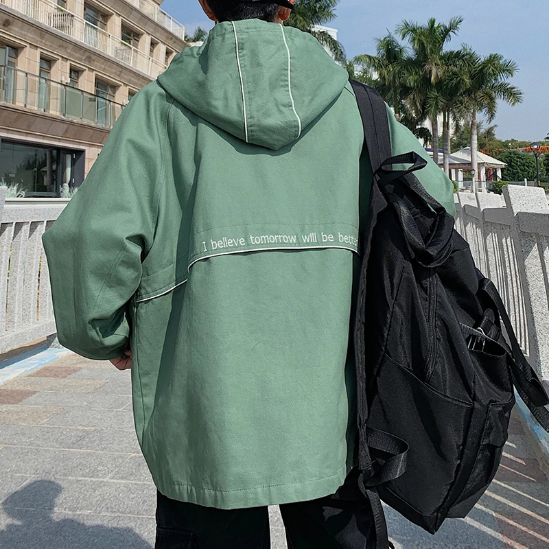 2019 Korean Style Men's New Streetwear Brand Bomber Jacket Bf Leisure Work Clothes Loose Coat Male Windbreaker Big Size M-5XL 2019 Korean Style Men's New Streetwear Brand Bomber Jacket Bf Leisure Work Clothes Loose Coat Male Windbreaker Big Size M-5XL