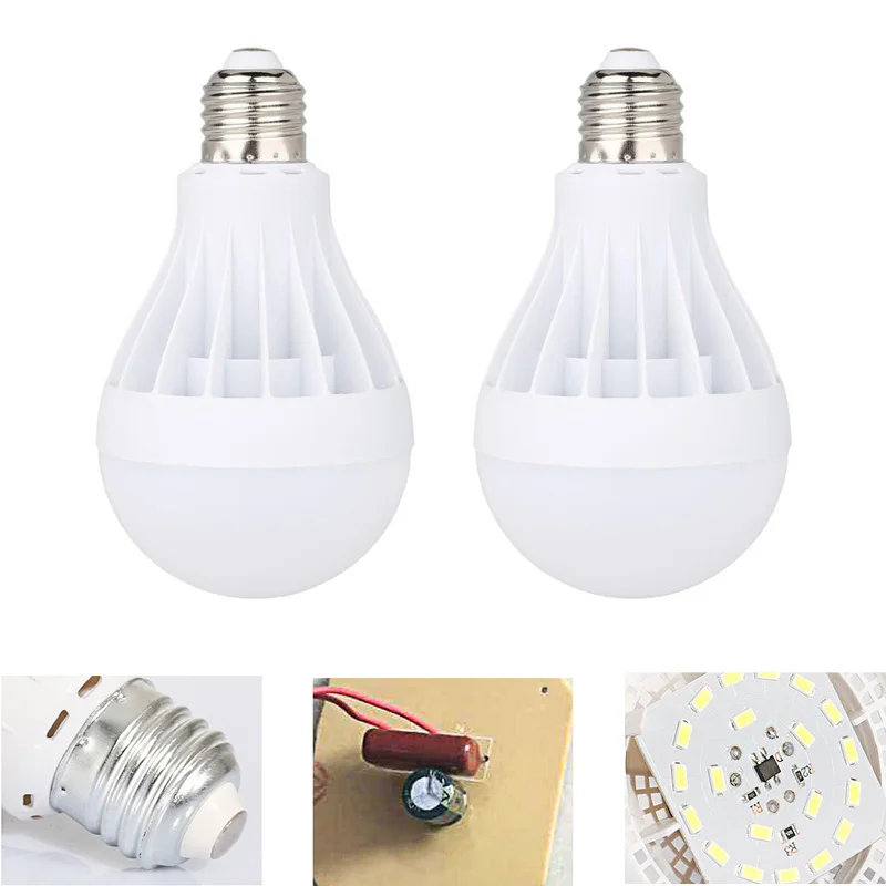 

New 1PCS Cool White Light LED Light Bulb E27 2835 SMD 5730 3W 5W 7W 9W 12W 15W Replace Halogen Bombillas AC 180V-260V Lamps
