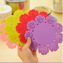 Fg257 утолщение Творческий coaster изоляции Коврики Пот держатель Русалка силиконовый Коврики 8 шт./лот