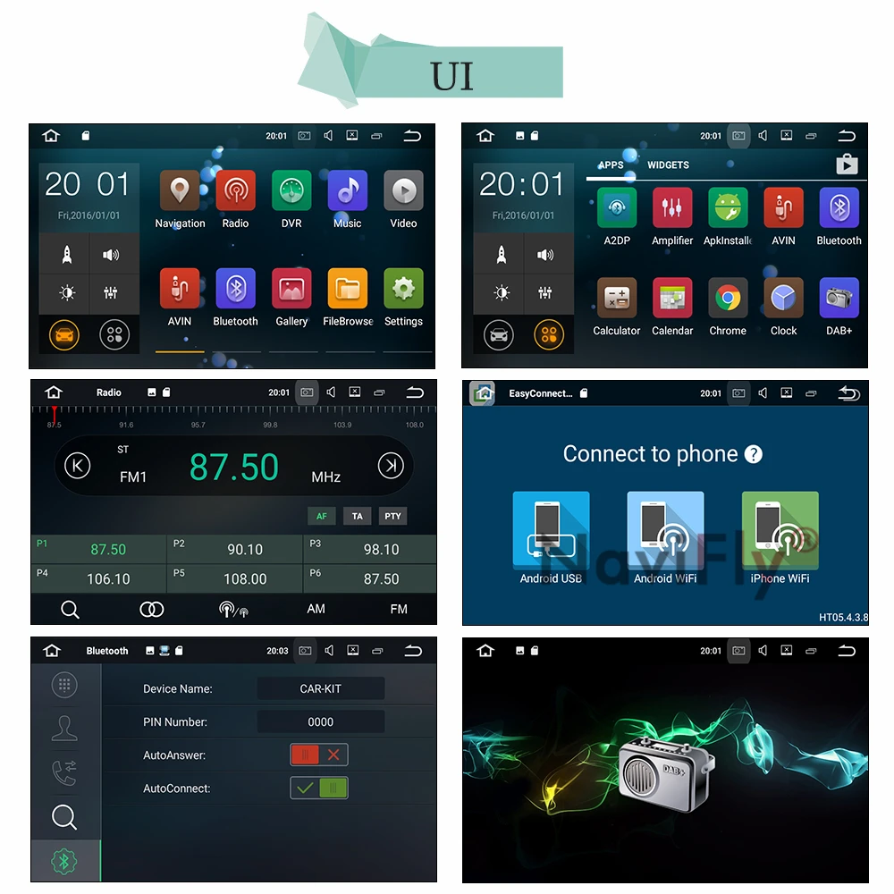 Best NaviFly PX3 2G RAM 7"2 din Android 7.1.1 car radio dvd player for Toyota Avensis t27 2003-2008 WIFI BT RDS GPS 26