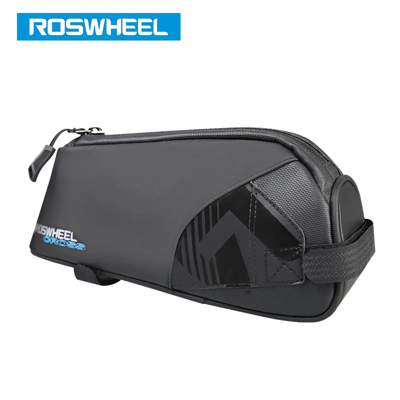 Roswheel 121452 Водонепроницаемая велосипедная седельная сумка 1680D нейлоновая велосипедная верхняя рамная трубка сумка черная Bolsa Ciclismo велосипедные аксессуары