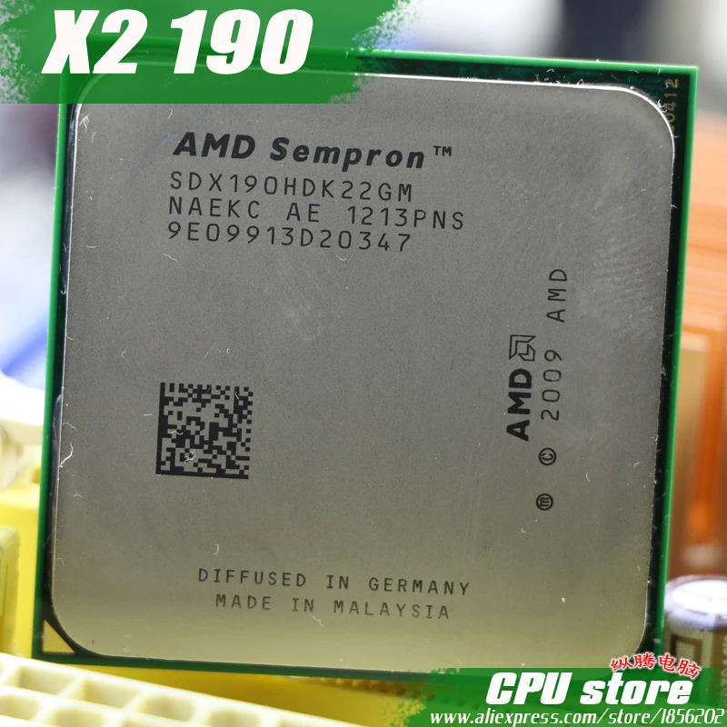 Процессор AMD Sempron II X2 190 cpu (2 5 ГГц/2 м/2000 ГГц) Socket am3 am2 + бесплатная доставка 938 pin есть