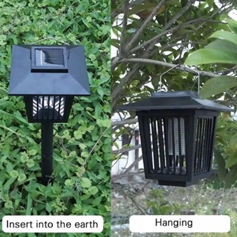 Solar Mosquito Killer Lamp LED UV Mosquito Killer Lamp Outdoor Garden Lawn Light Killer Insect Pest Bug Zapper (8)