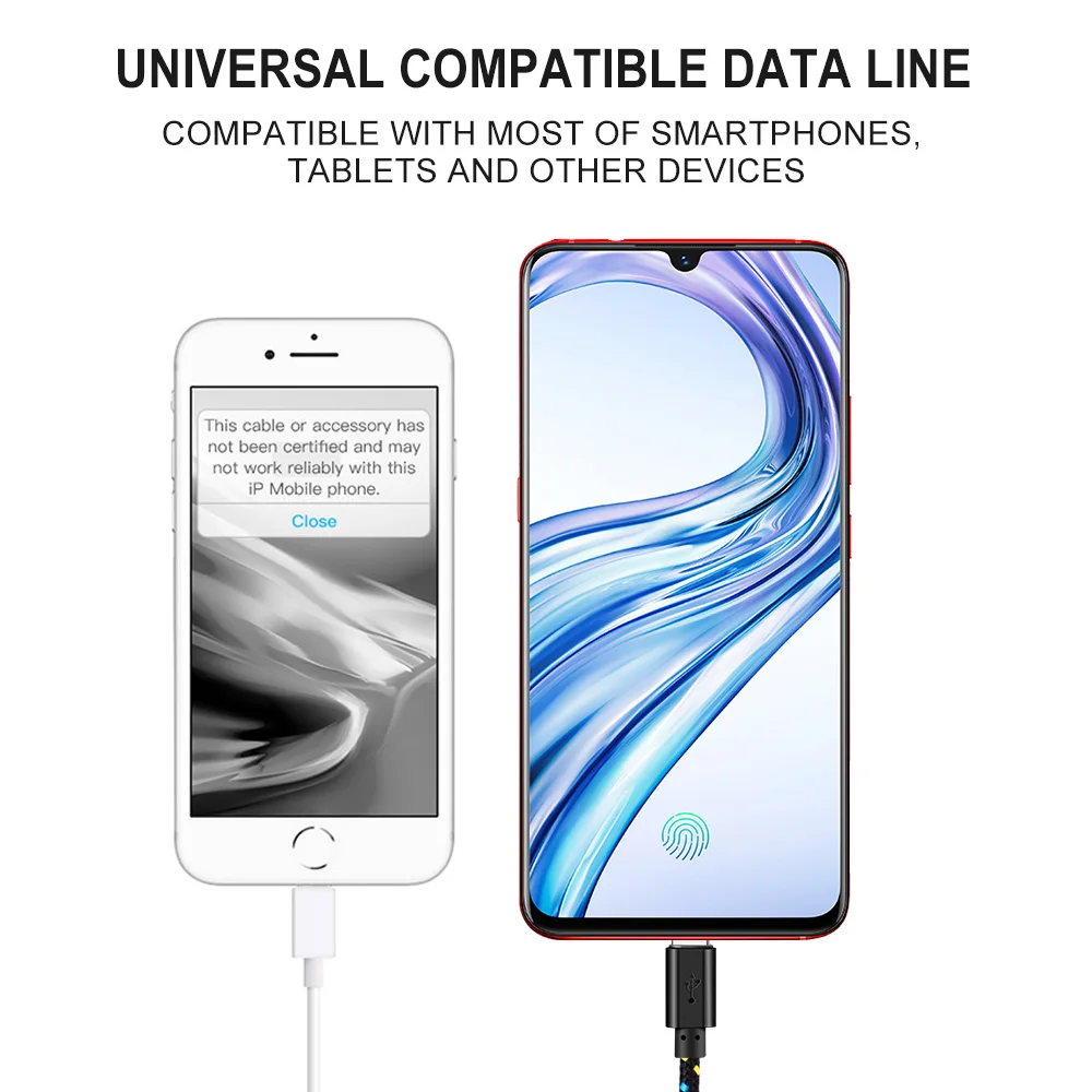 OLAF 1M 2M Nylon Weave Fast Charger Micro USB Cable For Xiaomi Redmi Note 5 Pro 4 Micro USB Charger Data Cable for Samsung S7 S6