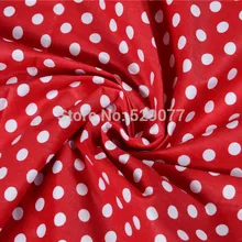 1 метр красная подошва/белые точки серии хлопок Лоскутное Ткань для шитья материал ткань ручной работы Домашний текстиль стеганая ткань
