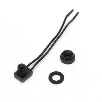 

1Pc 12V Waterproof Push-Button On-Off Switch With 4" Leads Motorcycle Car Boat