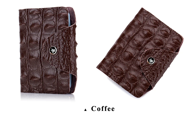 Lomelobo Split Leather Card Holders Men & Women Alligator Pattern Passport bag Credit ID Cards Holder 26 card slots Cards Wallet 2019 HCL400 Details (18)