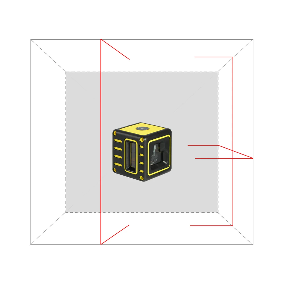 FIRECORE F212R Мини Портативный 3 линии лазерный уровень 2V1H самонивелирующийся(3 градуса) Горизонтальные и вертикальные линии