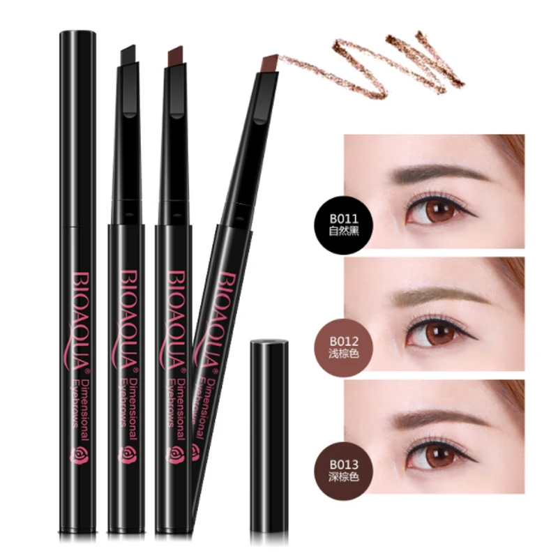 

Three-dimensional rotating eyebrow pencil thrush lock color waterproof and sweat-proof thick direct sales cosmetics makeup whole