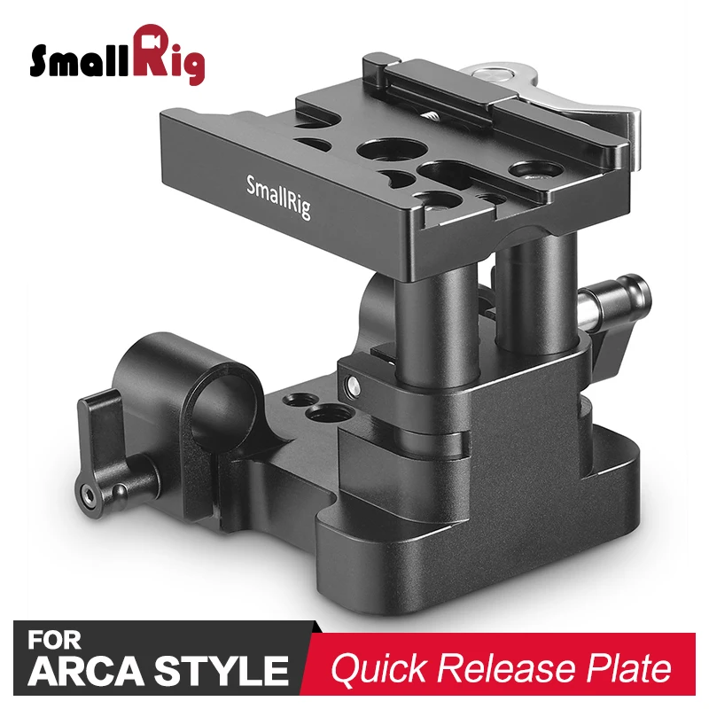 

SmallRig Camera Shooting Universal 15mm Rail Support System Baseplate (QR Plate Excluded) for Follow Focus 2145
