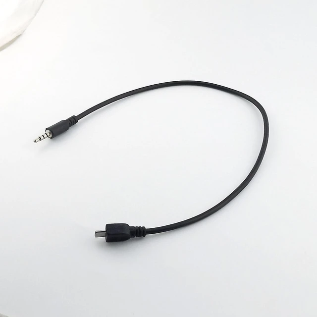 Acheter Câble audio AUX mâle vers micro USB mâle de 3,5 mm, longueur:  environ 40 cm(Noir)