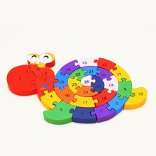 Детские деревянные игрушки Алфавит числа строительные головоломки разных форм забавная цифровая Головоломка Развивающие игрушки