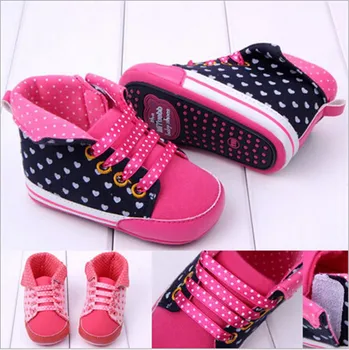 

2015 Fashion Baby Girl Boy First Walkers Toddler Shoes Boots Heart Children's Rubber Soft Sole Shoes