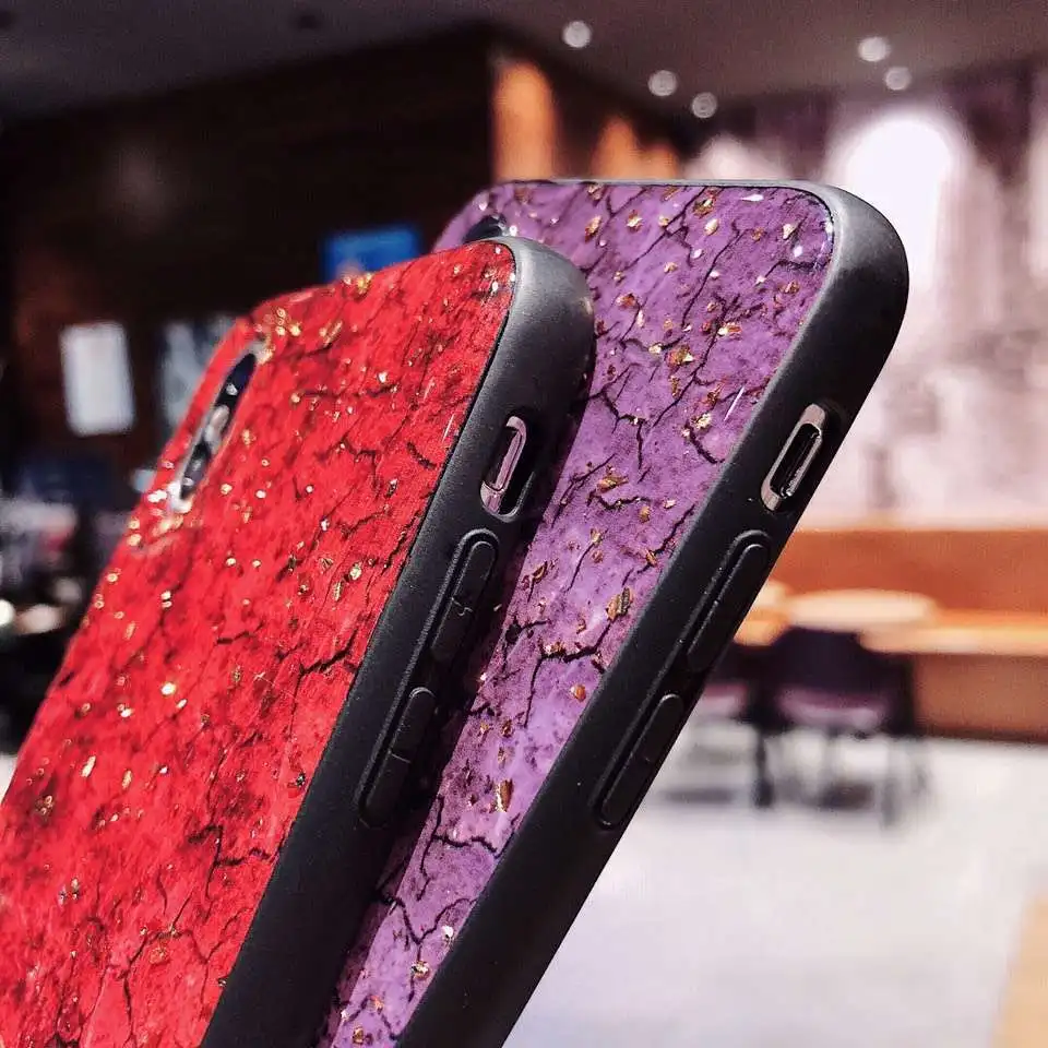 Блестящий золотой мраморный чехол с блестками для iPhone 12 11 6 6S Plus 5 5S 7 plus 8 мягкая