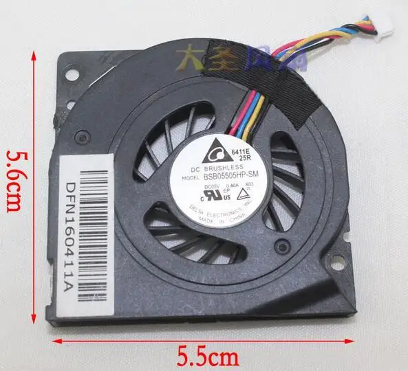 

Delta BSB05505HP DC 5V 0.40A 4-Wire 31046304 Main Board Cooling Fan