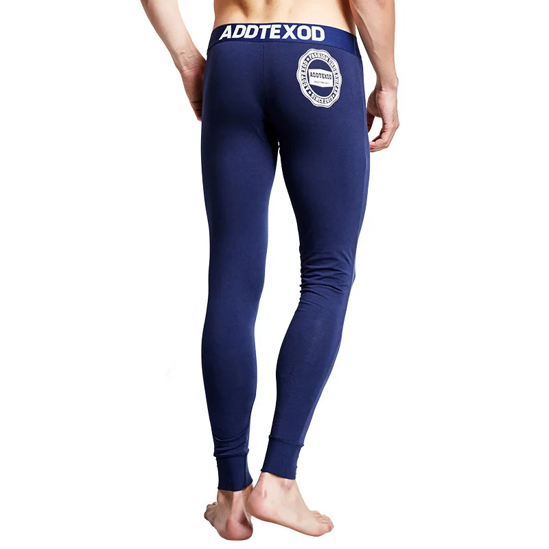 Printed Men's Thermal Underwear Cotton Long Johns Pants Sexy Pouch Big Men Legging Tight Pajama Bottom Sleep Pant Low Rise XXL Printed Men's Thermal Underwear Cotton Long Johns Pants Sexy Pouch Big Men Legging Tight Pajama Bottom Sleep Pant Low Rise XXL