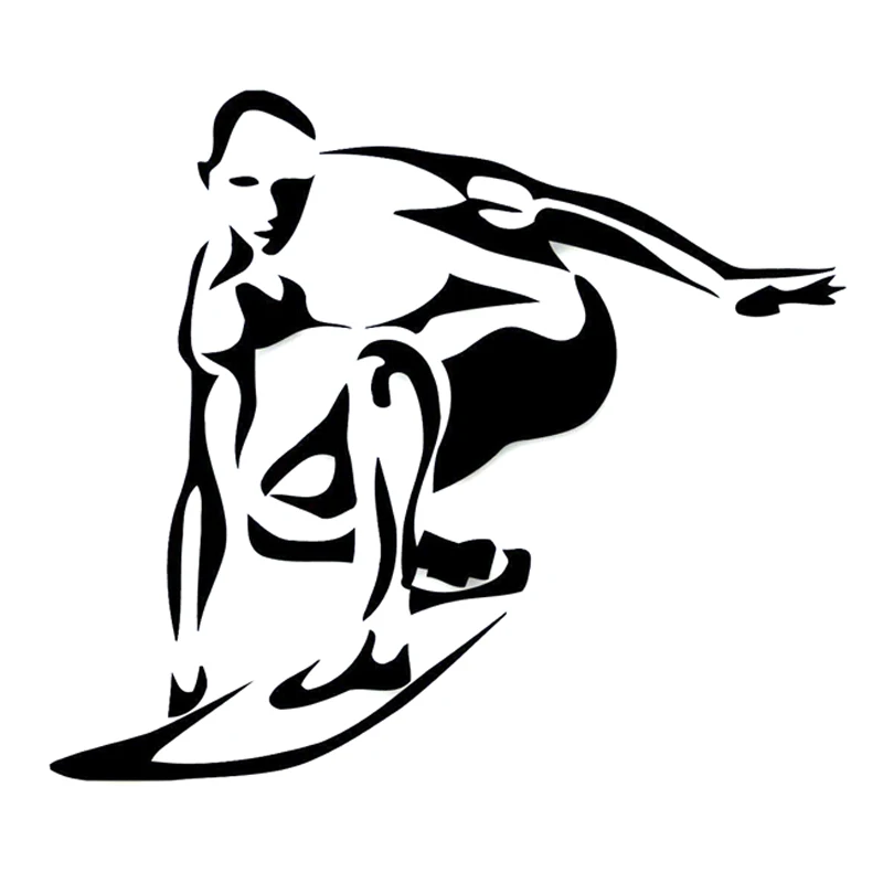 14.3CM*12.4CM Fashion Surfing Extreme Sports Decor Vinyl Car Sticker | Автомобили и мотоциклы