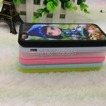 Для iPhone 6 сублимации случае пустой чехол для iPhone 6 ТПУ Резиновая кремния с белый металл алюминиевой вставкой 20 шт./лот