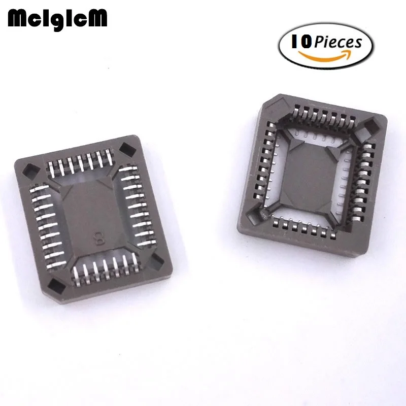 MCIGICM 10 шт. PLCC32 SMD ИС адаптер паяльник с разъемом типа IC | Электронные компоненты и