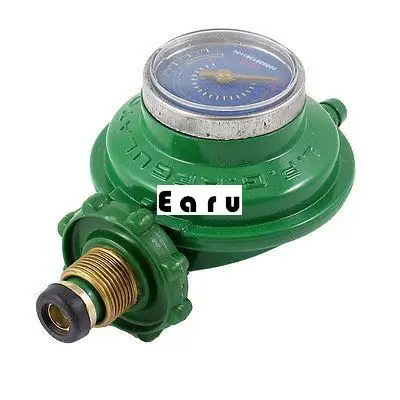 

1 Inlet 1 Outlet Liquefied LGP Gas Gauge Pressure Regulator Green