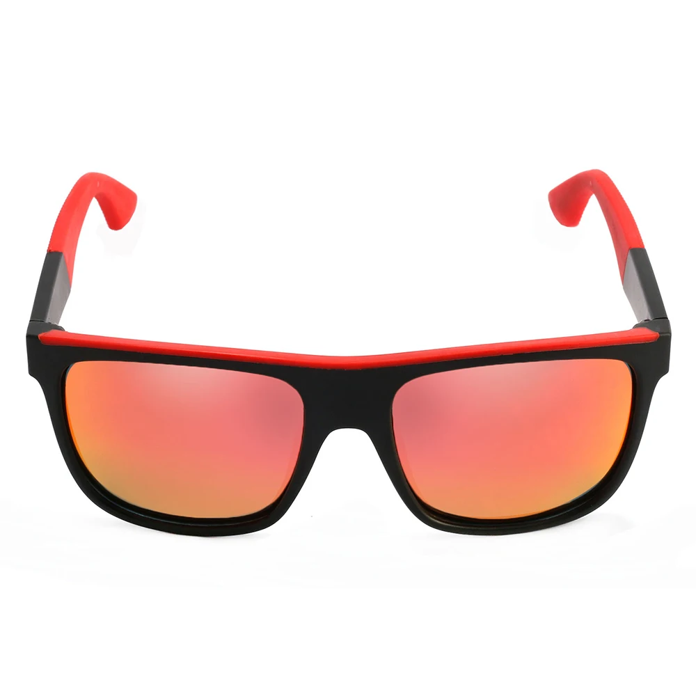 Для мужчин Классические солнцезащитные очки TR90 легкая рама мужской рыбалка вождения очки красный объектив Изогнутые ноги