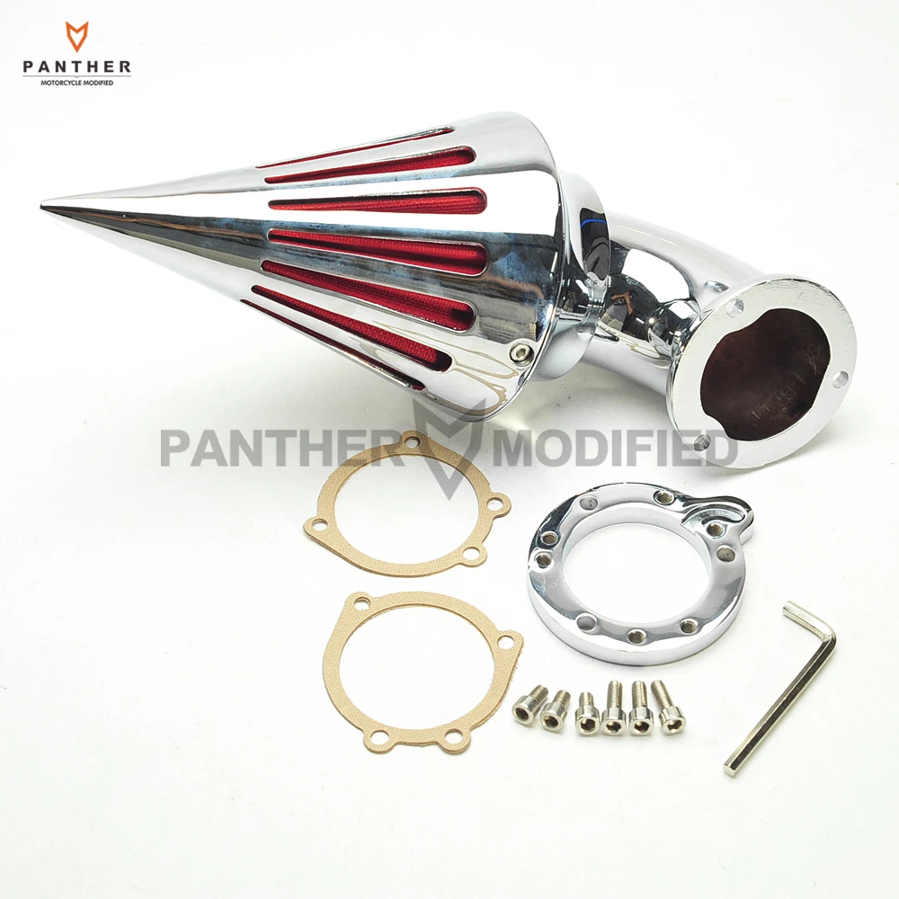 

Chrome Motorcycle Spike Air Cleaner Intake Filter case for Harley CV Carburetors Sportster Custom