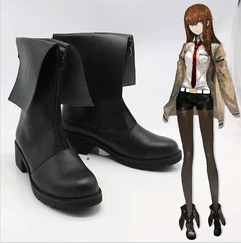 Сапоги для косплея Steins Gate Makise Kurisu обувь аниме вечерние на заказ | Тематическая