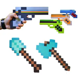 1 шт. игрушки Minecraft Пена Оружие Меч топор пистолет игрушечные макеты из ЭВА фигурка игрушка Подарки для детей детская игра