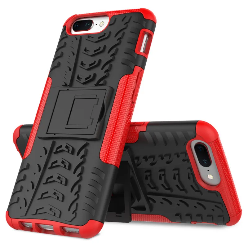 OnePlus 5 Case Tire Tough Rugged Dual Hybrid Hard Stand Duty Armor Phone Case For One Plus Five A5000 TPU+PC Fundas Capa w Stand (4)