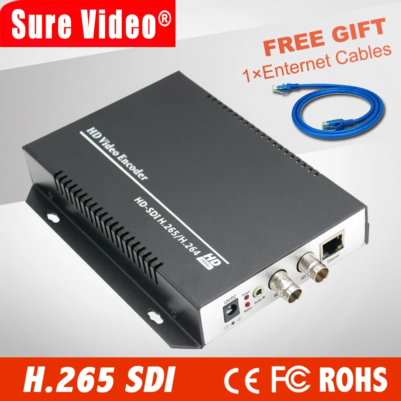HD H.265 SDI ip sdi encoder kiloview for IP stream to VLC