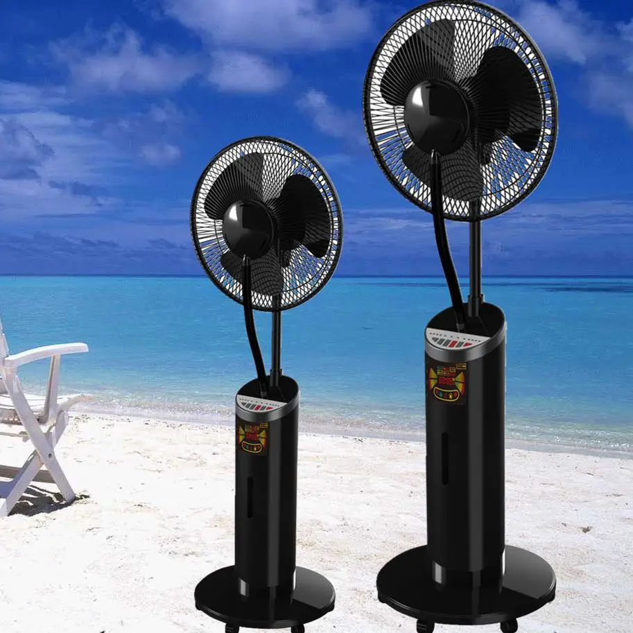 High quality water spray cooling cooler misting standing fan powerful