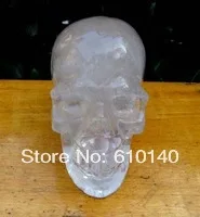 

free shipping AAA NATURAL CARVED CLEAR QUARTZ CRYSTAL SKULL