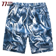 Большие размеры 7XL 8XL летние пляжные шорты мужские повседневные быстросохнущие свободные дышащие мужские шорты s Камуфляж Короткие мужские брюки