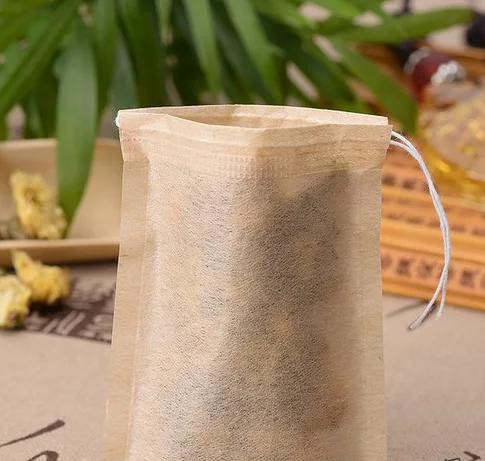 1000 шт. пустые чайные пакетики фильтра строки Бумага травяной листовой чай сумки 6*8 см