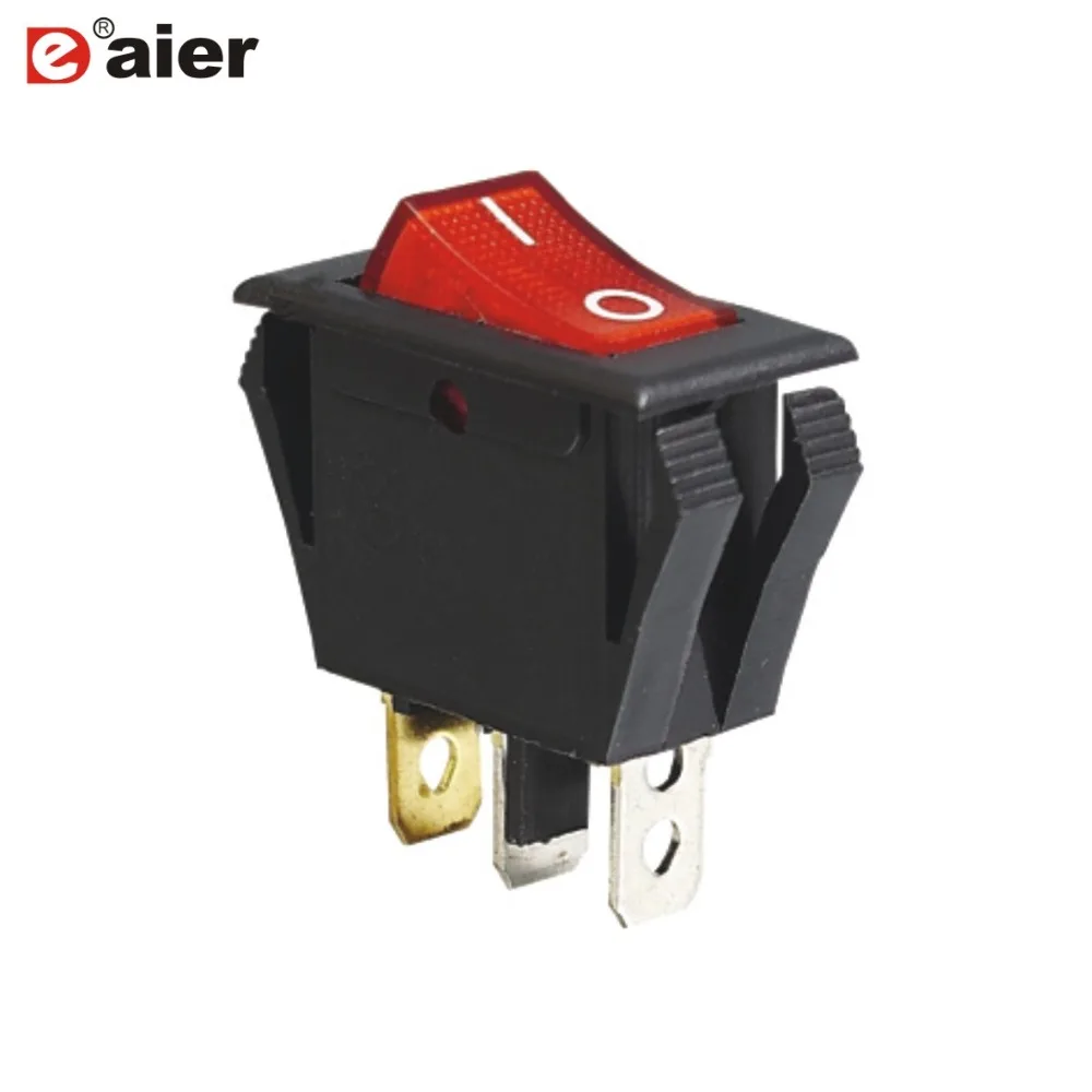 1pc KCD3 bouton rouge ON-OFF 3Pin Interrupteur Bateau Voiture Rocker Switch 15A/20A 250V/125VAC 