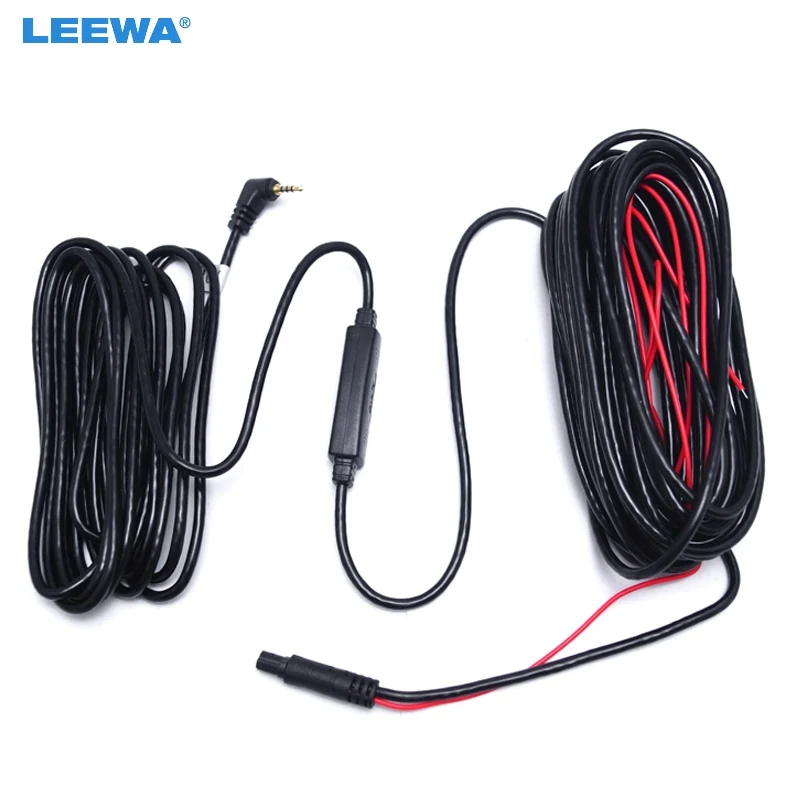 LEEWA 10m 2.5mm TRRS Jack Connector To 5Pin Video Extension Cable For Truck/Van Car DVR Camera Backup Camera #CA3845
