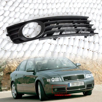 

DWCX 8E0807682 Black Grille Front Right Insert Bumper Fog Light Grille Protective Mesh for Audi A4 B6 2002 2003 2004 2005