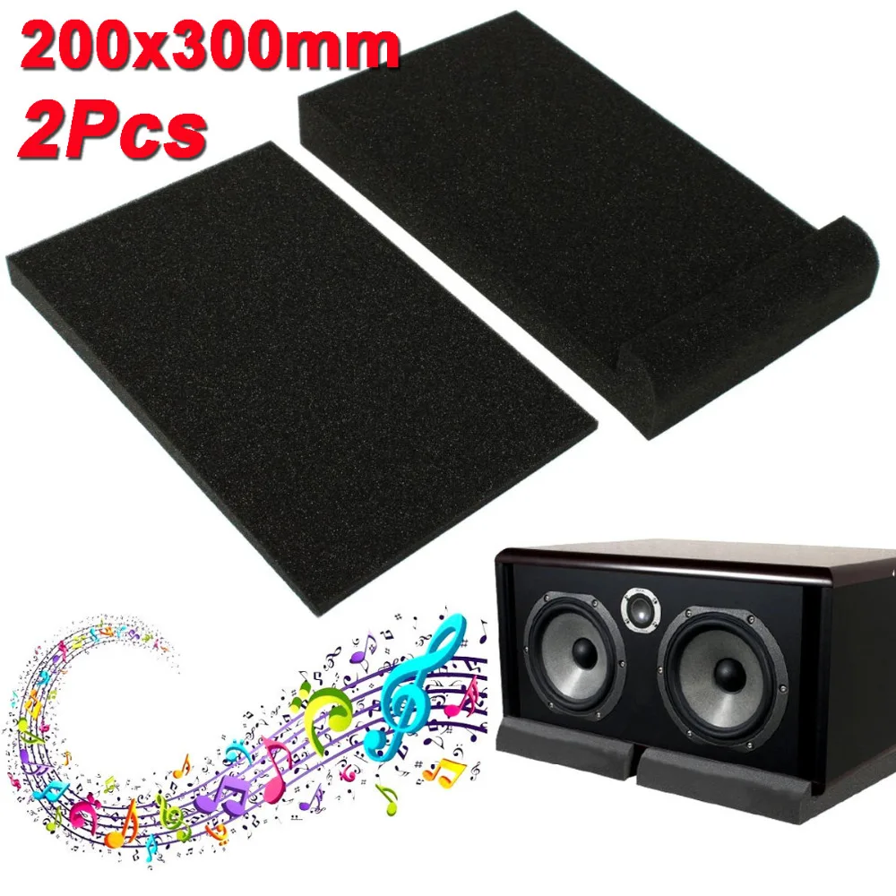 

1 Set 30x20x4.5cm Sponge Studio Monitor Speaker Acoustic Isolation Foam Isolator Pads Soundproofing Foam