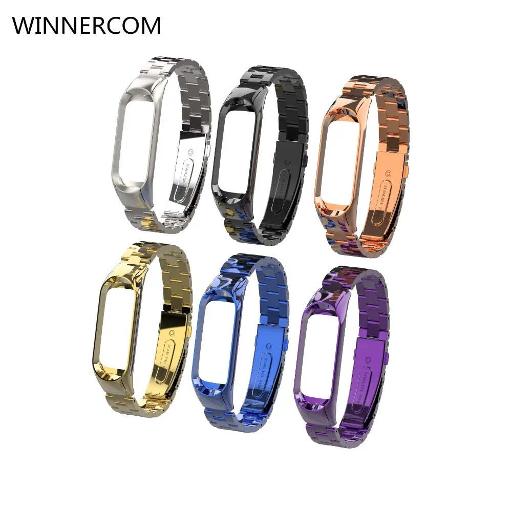 

WINNERCOM Steel Wristband Band Replacement Men Women Fashion Strap For Xiaomi Mi Band 3