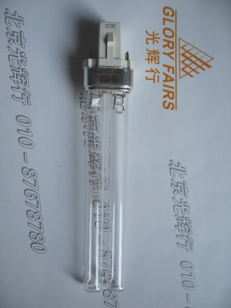 

CNLIGHT UVC ZW9D12W-H145 lamp tube,9W UV-C genmicidal light,UV disinfection purifier sterilizer,Air water clean 235.7nm 254nm