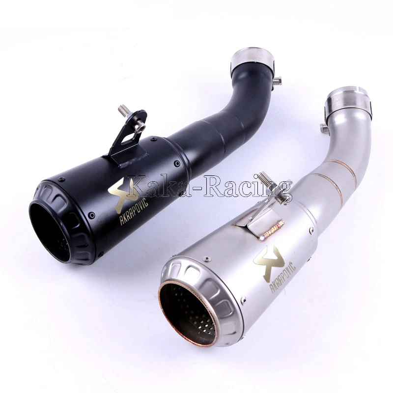 

YZF-R3 YZF-R25 MT-03 Motorcycle Exhaust muffler Mid link Pipe Slip on Akrapovic Tail for Yamaha R3 R25 2014-2018 MT03 2016-2018
